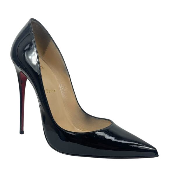 Christian Louboutin So Kate 120mm Patent Leather Pumps Black Size 41 - Picture 3 of 16